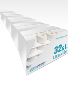 5 Kartons Hypoallergenes Sporttape 4,0 cm Weiß (160 Stück)