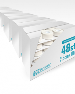 5 Dozen Hypo-allergene Sporttape 2,5 cm Wit (240 st.) 5 Dozen Hypo-allergene Sporttape 2,5 cm Wit (240 st.)