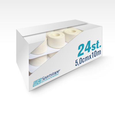 MLA Sporttape 5,0 cm Beige (24 Stück)